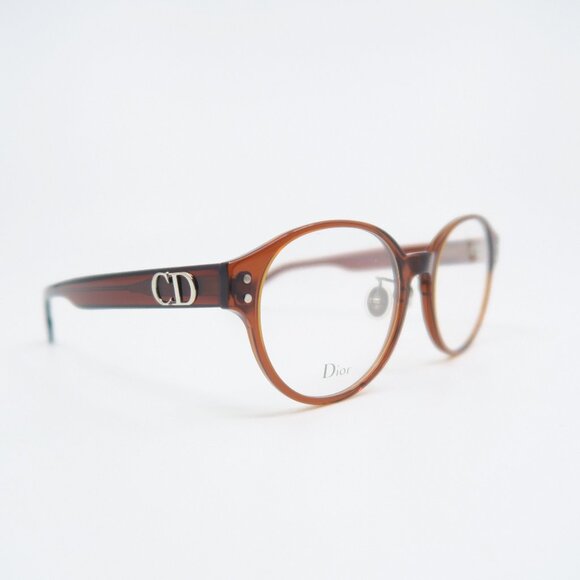 Dior CD3F 2LF Brown Round New Eyeglasses Frames. - Picture 1 of 10